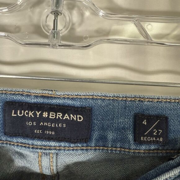 Lucky Brand Sweet Boot Jeans Women's 4 27 Light Wash Blue Denim Low Rise - Picture 6 of 13